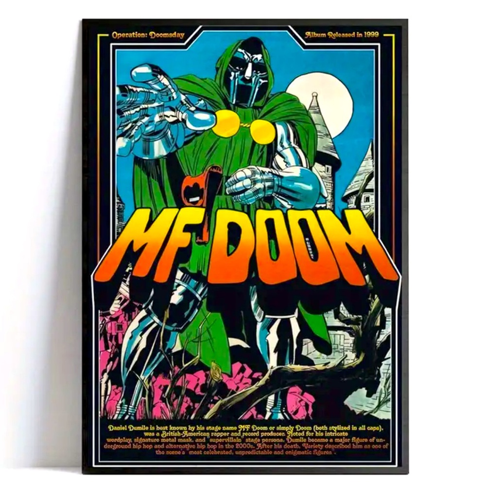 MF DOOM "Operation: Doomsday" Canvas Print Hip Hop Legend Wall Art